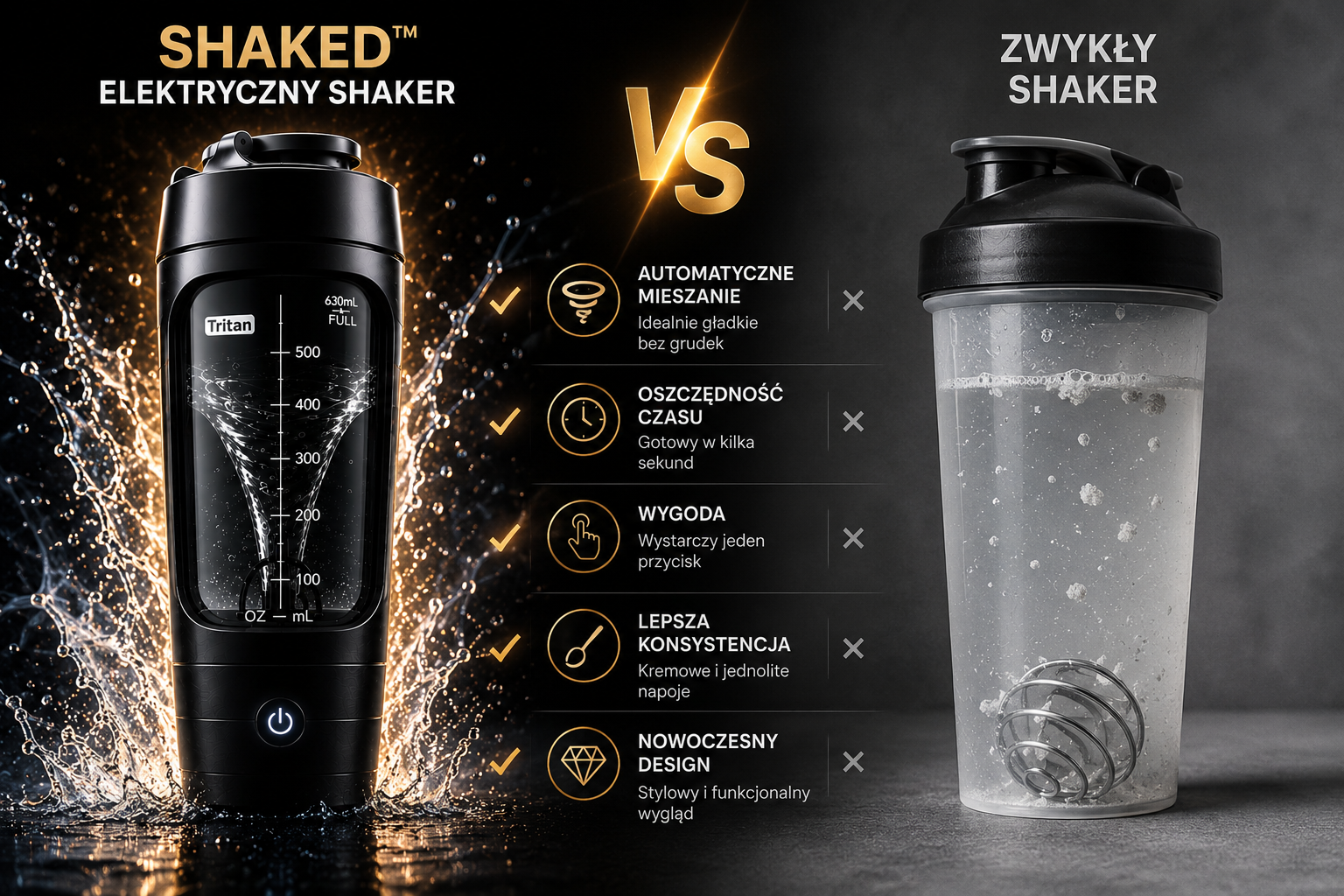 Shaked - elektryczny shaker vs zwykły shaker