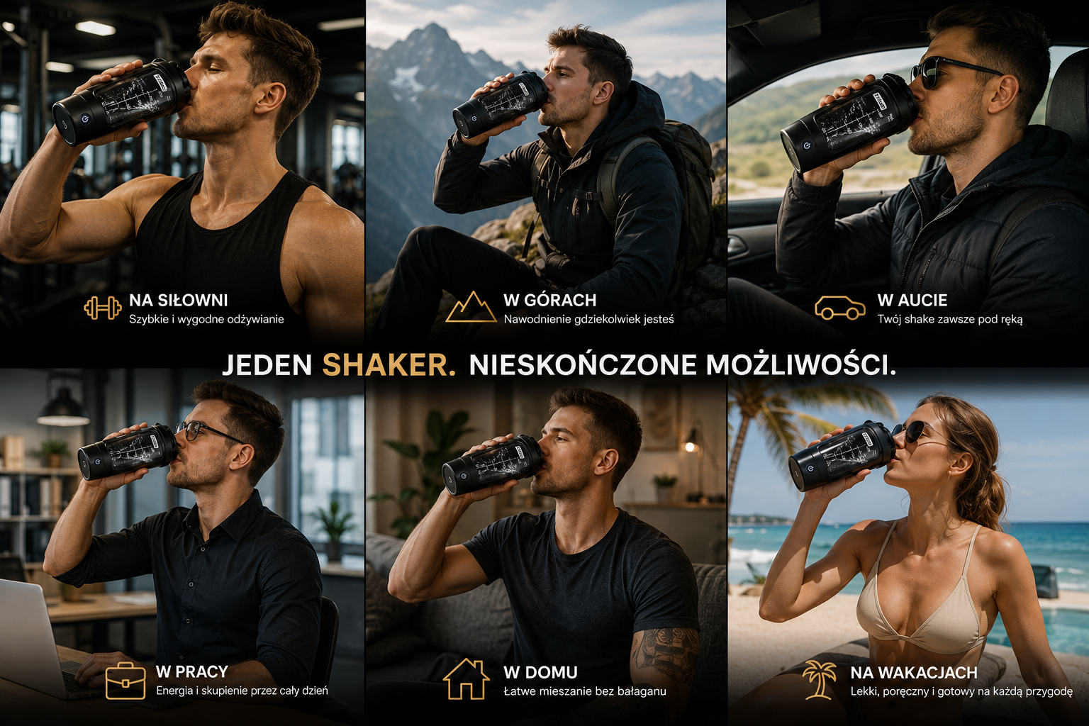 Shaked™ - elektryczny shaker vs konkurencja